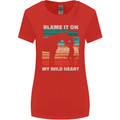 Horse Riding My Wild Heart Equestrian Womens Wider Cut T-Shirt Red