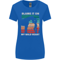 Horse Riding My Wild Heart Equestrian Womens Wider Cut T-Shirt Royal Blue