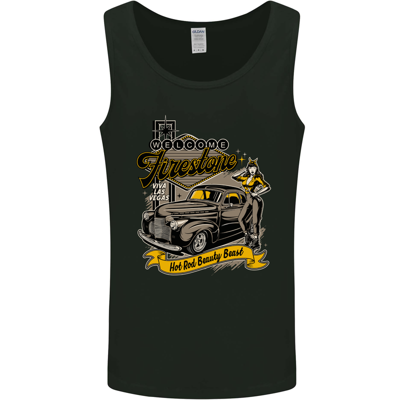 Hot Rod Beauty Beast Las Vegas Mens Vest Tank Top Black