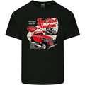 Hot Rod Kustom Burn Out and Then Fade Away Mens Cotton T-Shirt Tee Top Black