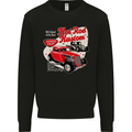 Hot Rod Kustom Burn Out and Then Fade Away Mens Sweatshirt Jumper Black
