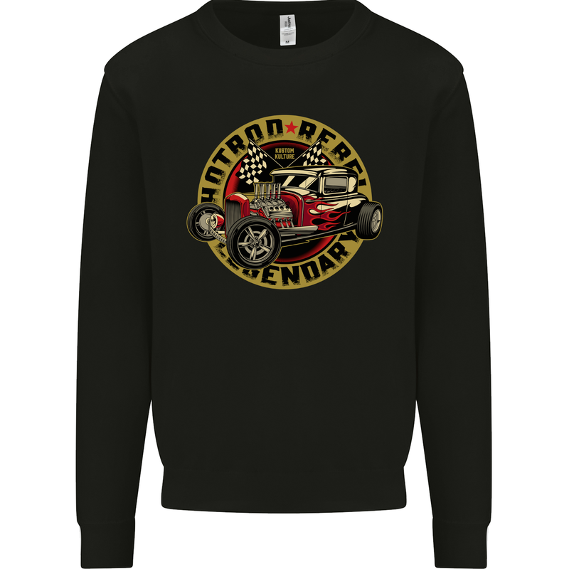 Hot Rod Rebel Legendary Mens Sweatshirt Jumper Black