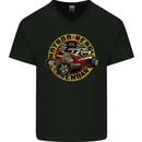 Hot Rod Rebel Legendary Mens V-Neck Cotton T-Shirt Black