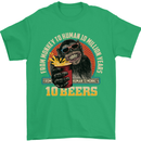 Human to Monkey in 10 Beers Funny Alcohol Mens T-Shirt 100% Cotton Irish Green