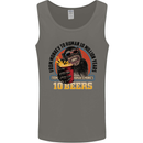 Human to Monkey in Ten Beers Funny Alcohol Mens Vest Tank Top Charcoal