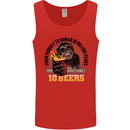 Human to Monkey in Ten Beers Funny Alcohol Mens Vest Tank Top Red
