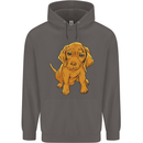 Hungarian Magyar Magyar Vizsla Puppy Dog Mens 80% Cotton Hoodie Charcoal