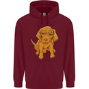 Hungarian Magyar Magyar Vizsla Puppy Dog Mens 80% Cotton Hoodie Maroon