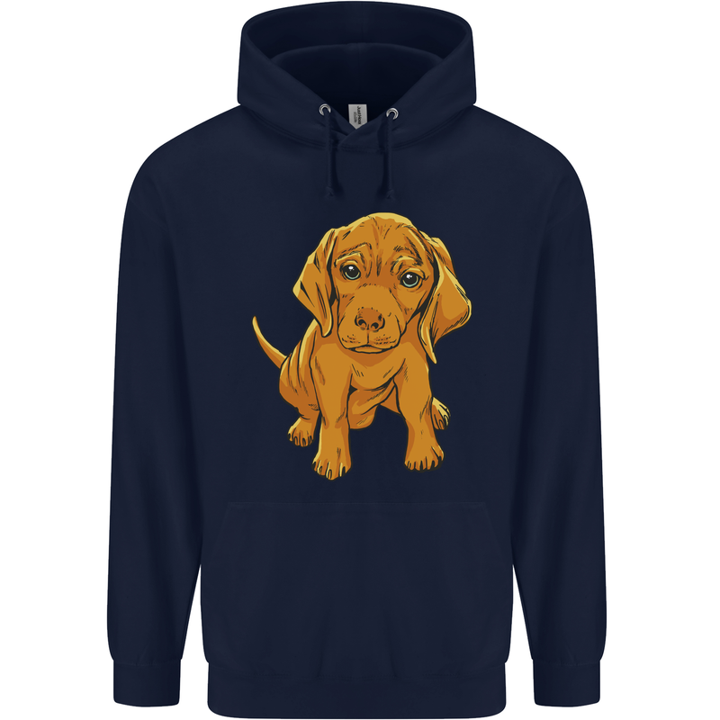 Hungarian Magyar Magyar Vizsla Puppy Dog Mens 80% Cotton Hoodie Navy Blue