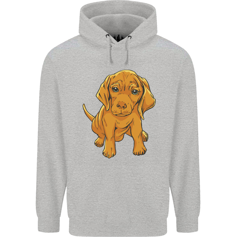 Hungarian Magyar Magyar Vizsla Puppy Dog Mens 80% Cotton Hoodie Sports Grey