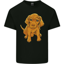 Hungarian Magyar Magyar Vizsla Puppy Dog Mens Cotton T-Shirt Tee Top Black