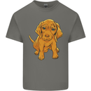 Hungarian Magyar Magyar Vizsla Puppy Dog Mens Cotton T-Shirt Tee Top Charcoal