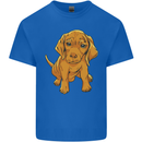 Hungarian Magyar Magyar Vizsla Puppy Dog Mens Cotton T-Shirt Tee Top Royal Blue