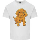 Hungarian Magyar Magyar Vizsla Puppy Dog Mens Cotton T-Shirt Tee Top White