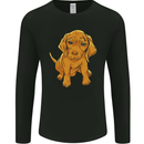 Hungarian Magyar Magyar Vizsla Puppy Dog Mens Long Sleeve T-Shirt Black