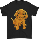Hungarian Magyar Magyar Vizsla Puppy Dog Mens T-Shirt 100% Cotton Black