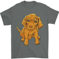 Hungarian Magyar Magyar Vizsla Puppy Dog Mens T-Shirt 100% Cotton Charcoal