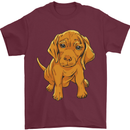 Hungarian Magyar Magyar Vizsla Puppy Dog Mens T-Shirt 100% Cotton Maroon