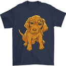 Hungarian Magyar Magyar Vizsla Puppy Dog Mens T-Shirt 100% Cotton Navy Blue