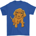 Hungarian Magyar Magyar Vizsla Puppy Dog Mens T-Shirt 100% Cotton Royal Blue