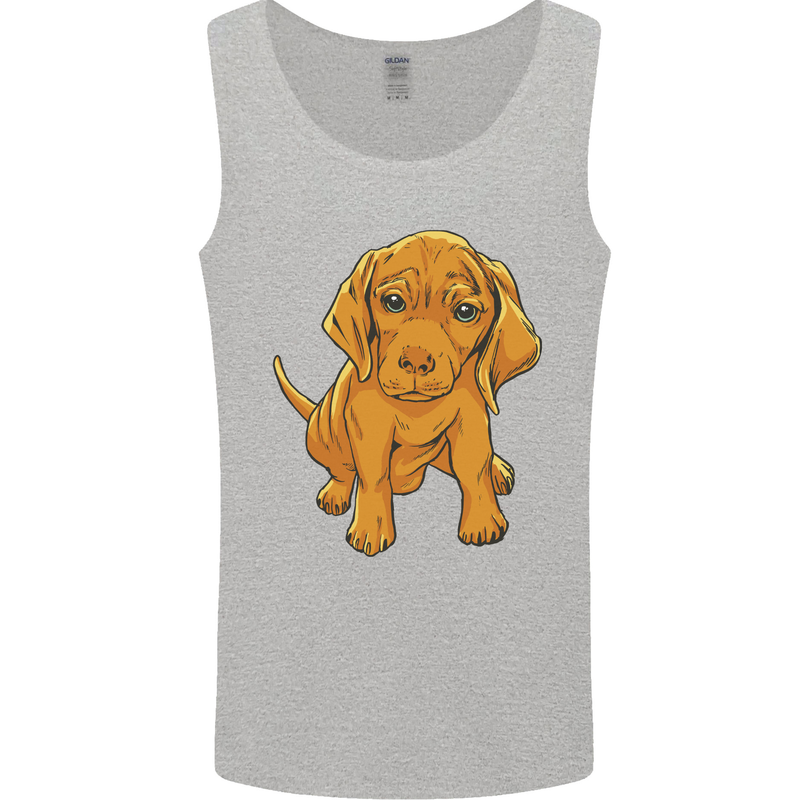 Hungarian Magyar Magyar Vizsla Puppy Dog Mens Vest Tank Top Sports Grey