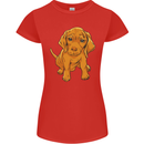 Hungarian Magyar Magyar Vizsla Puppy Dog Womens Petite Cut T-Shirt Red