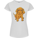 Hungarian Magyar Magyar Vizsla Puppy Dog Womens Petite Cut T-Shirt White