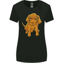Hungarian Magyar Magyar Vizsla Puppy Dog Womens Wider Cut T-Shirt Black