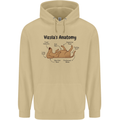 Hungarian Magyar Vizsla Anatomy Funny Dog Mens 80% Cotton Hoodie Sand