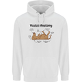 Hungarian Magyar Vizsla Anatomy Funny Dog Mens 80% Cotton Hoodie White