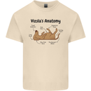 Hungarian Magyar Vizsla Anatomy Funny Dog Mens Cotton T-Shirt Tee Top Natural
