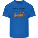 Hungarian Magyar Vizsla Anatomy Funny Dog Mens Cotton T-Shirt Tee Top Royal Blue