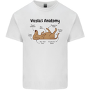 Hungarian Magyar Vizsla Anatomy Funny Dog Mens Cotton T-Shirt Tee Top White