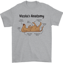 Hungarian Magyar Vizsla Anatomy Funny Dog Mens T-Shirt 100% Cotton Sports Grey
