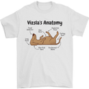 Hungarian Magyar Vizsla Anatomy Funny Dog Mens T-Shirt 100% Cotton White