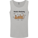 Hungarian Magyar Vizsla Anatomy Funny Dog Mens Vest Tank Top Sports Grey