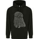 Hungarian Puli Dog Childrens Kids Hoodie Black