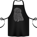 Hungarian Puli Dog Cotton Apron 100% Organic Black