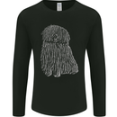 Hungarian Puli Dog Mens Long Sleeve T-Shirt Black