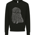 Hungarian Puli Dog Mens Sweatshirt Jumper Black