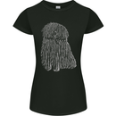 Hungarian Puli Dog Womens Petite Cut T-Shirt Black