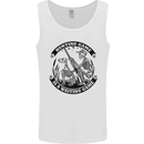 Hunting Game is a Waiting Game Hunter Skull Mens Vest Tank Top White