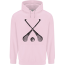 Hurling Bats and Ball Childrens Kids Hoodie Light Pink