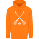 Hurling Bats and Ball Childrens Kids Hoodie Orange