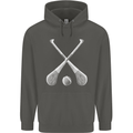 Hurling Bats and Ball Childrens Kids Hoodie Storm Grey