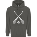 Hurling Bats and Ball Childrens Kids Hoodie Storm Grey