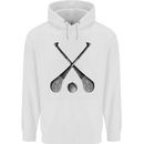 Hurling Bats and Ball Childrens Kids Hoodie White