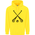 Hurling Bats and Ball Childrens Kids Hoodie Yellow