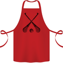 Hurling Bats and Ball Cotton Apron 100% Organic Red