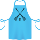 Hurling Bats and Ball Cotton Apron 100% Organic Turquoise